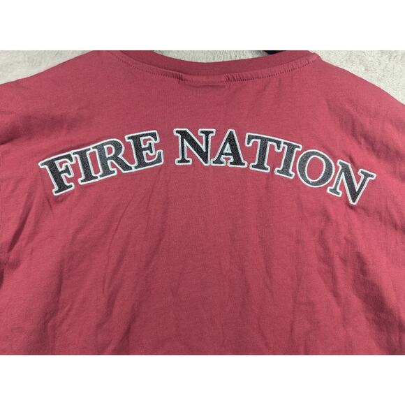 Avatar: The Last Airbender Fire Nation Dark Red Firebender T-Shirt S Color Block - Picture 8 of 8